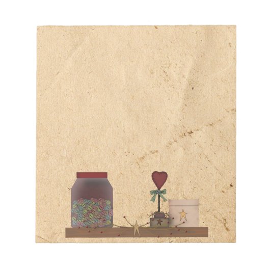 Länderprimitive Notepad Notizblock (Vorderseite)