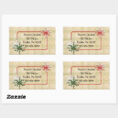 Länderschneeflocken mit individueller Aufkleber (Blatt)