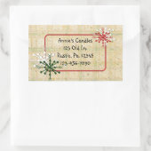 Länderschneeflocken mit individueller Aufkleber (Tasche)