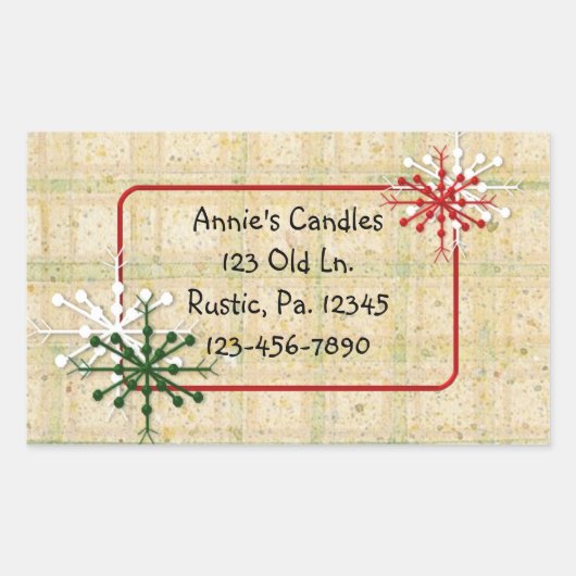 Länderschneeflocken mit individueller Aufkleber (Vorderseite)