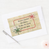 Länderschneeflocken mit individueller Aufkleber (Umschlag)