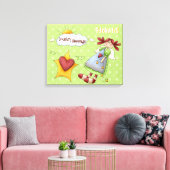 Ländersegmente gepackte Canvas Leinwanddruck (Insitu (Wohnzimmer))