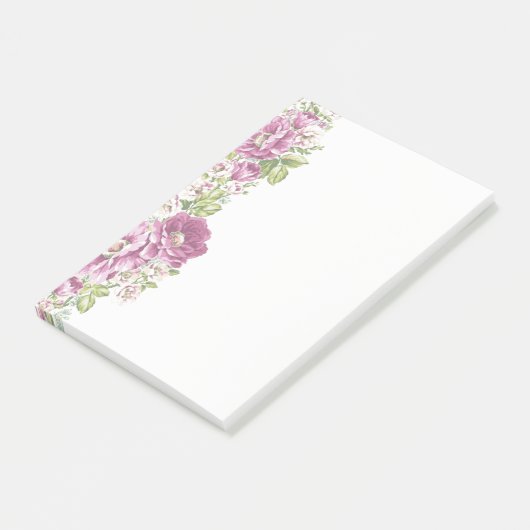 Länderspezifische Blume Post-it Klebezettel (angewinkelt)