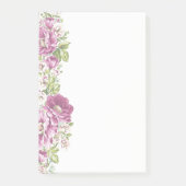 Länderspezifische Blume Post-it Klebezettel (Vorderseite)