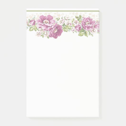 Länderspezifische Blume Post-it Klebezettel (Vorderseite)