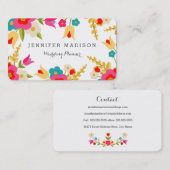 Länderspezifische Blume Visitenkarte (Vorne/Hinten)