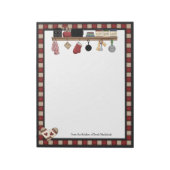 Länderspezifische Karo Notizblock (Rotiert)