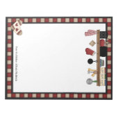 Länderspezifische Karo Notizblock (Vorderseite)