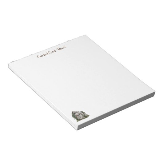 Länderstall Personalisiert Notizblock (angewinkelt)