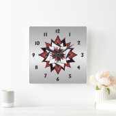 Länderstar Quadratische Wanduhr (Zuhause)