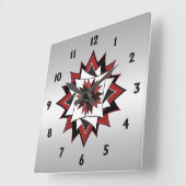 Länderstar Quadratische Wanduhr (Winkel)