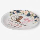 Länderstiefel oder Bögen - Papiertafel Pappteller (Schrägansicht)