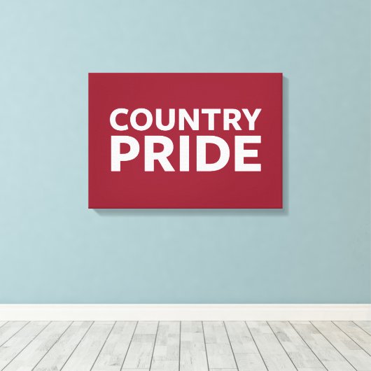 Länderstolz Leinwanddruck (Insitu (Holzboden))