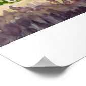 LÄNDERSTRASSENWASSERFARBE AUF DER LEINWAND POSTER (Ecke)