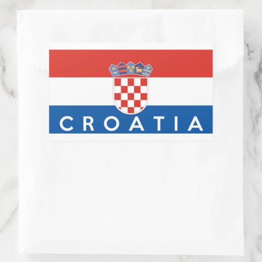 Ländersymbol Rechteckiger Aufkleber (Tasche)