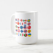 Ländersymbole Set Kaffeetasse (Vorderseite Links)