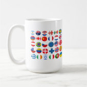 Ländersymbole Set Kaffeetasse (Links)
