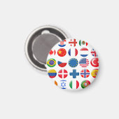 Ländersymbole Set Magnet (Vorderseite/Rückseite)