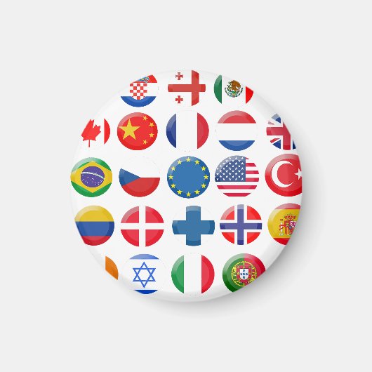 Ländersymbole Set Magnet (Vorne)