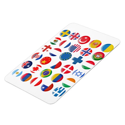 Ländersymbole Set Magnet (Linke Seite)