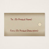 Ländertasten Hang Tag (Rückseite)