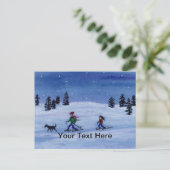 Länderübergreifend Postkarte (Stehend Vorderseite)