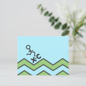 Länderübergreifende XC-Karte mit Abbildung Postkar Postkarte (Stehend Vorderseite)