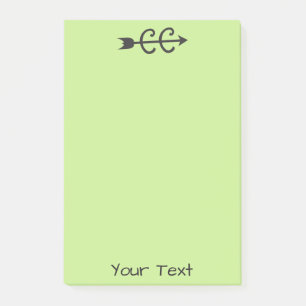 Länderübergreifendes Laufsymbol Post-it Klebezettel