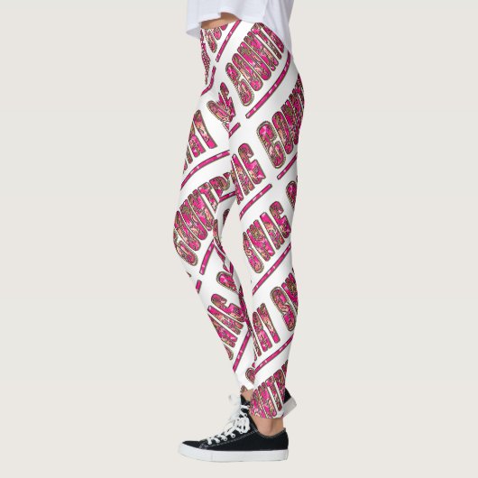 Länderübersicht (Rosa) Leggings (Links)