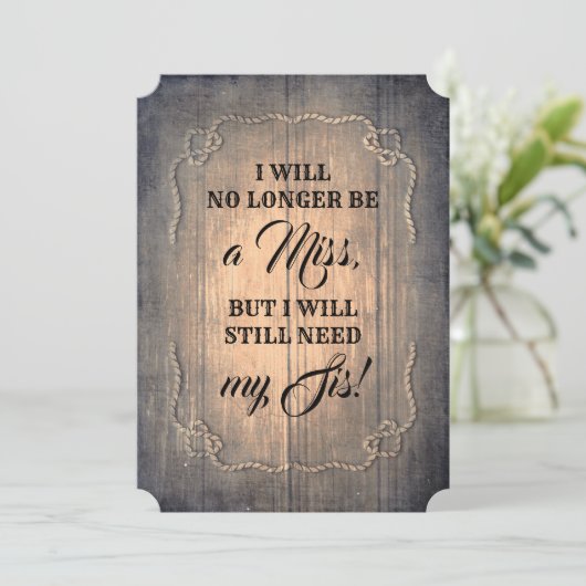 Länderübersicht / Vorschlag für eine Trauzeugin Einladung (Stehend Vorderseite)