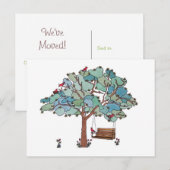 Länderumstellung Neue Adresse verschieben Ankündigungspostkarte (Vorne/Hinten)