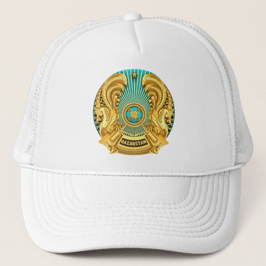 Landesemblem Kasachstans Truckerkappe (Vorderseite)