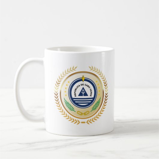 Landesemblem von Cabo Verde Kaffeetasse (Links)