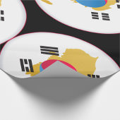 Landesfarben Südkoreas Geschenkpapier