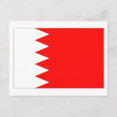 Landesflagge Bahrain Postkarte (Vorderseite)