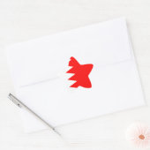 Landesflagge Bahrain Stern-Aufkleber (Umschlag)