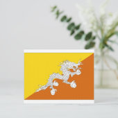 Landesflagge Bhutan Postkarte (Stehend Vorderseite)