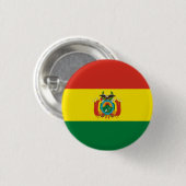 Landesflagge Boliviens Button (Vorne & Hinten)