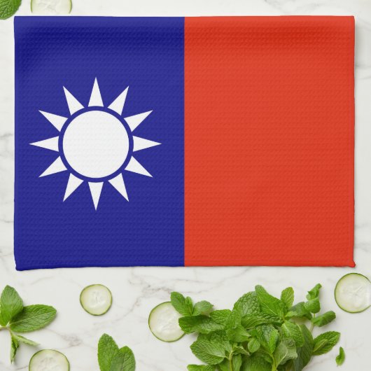 Landesflagge China Taiwan Geschirrtuch (Gefaltet)