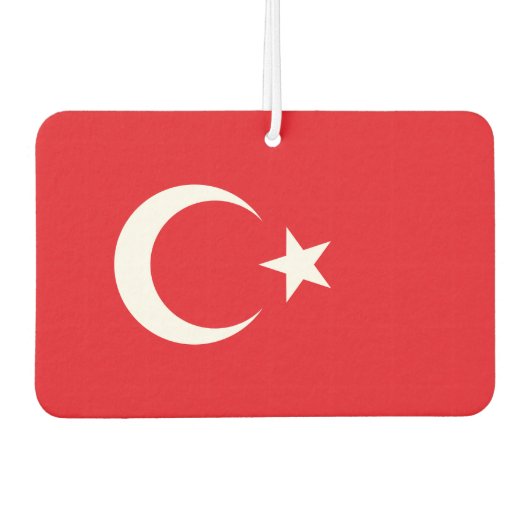 Landesflagge der Türkei Autolufterfrischer (Vorderseite)