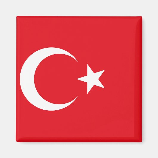 Landesflagge der Türkei Magnet (Vorne)