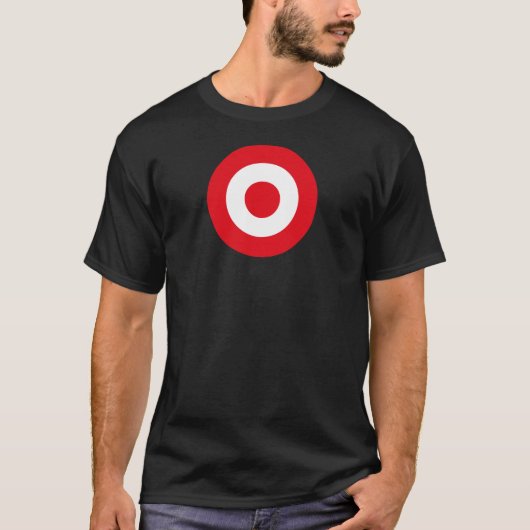 Landesflagge der Türkei Runde Symbol T-Shirt (Vorderseite)