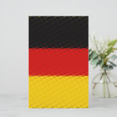 Landesflagge Deutschland Briefpapier (Stehend Vorderseite)