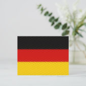 Landesflagge Deutschland Postkarte (Stehend Vorderseite)