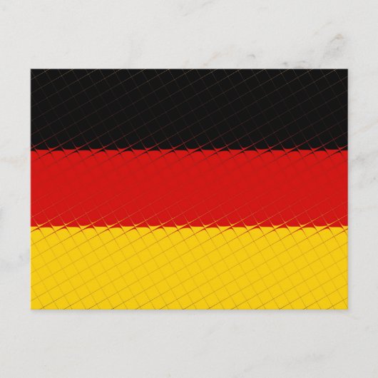 Landesflagge Deutschland Postkarte (Vorderseite)
