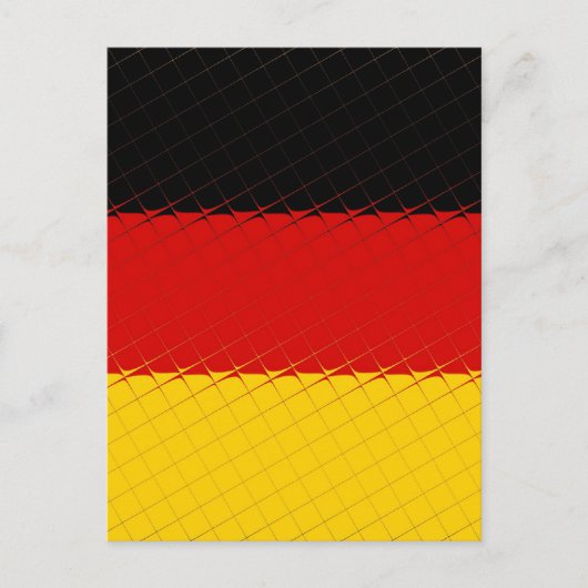 Landesflagge Deutschland Postkarte (Vorderseite)