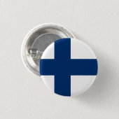 Landesflagge Finnland Button (Vorne & Hinten)