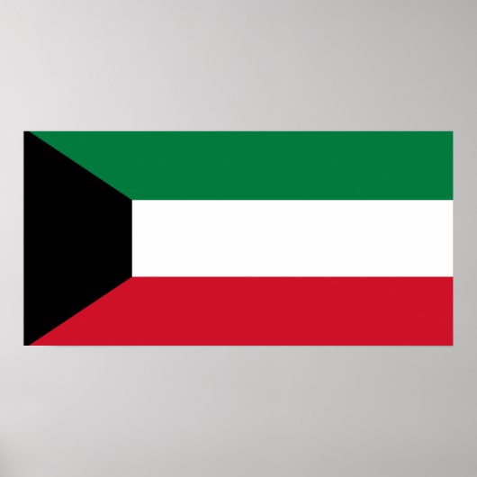 Landesflagge Kuwaits Poster (Vorne)