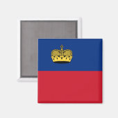 Landesflagge Liechtenstein Magnet (Vorderseite/Rückseite)
