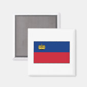 Landesflagge Liechtenstein Magnet (Vorderseite/Rückseite)